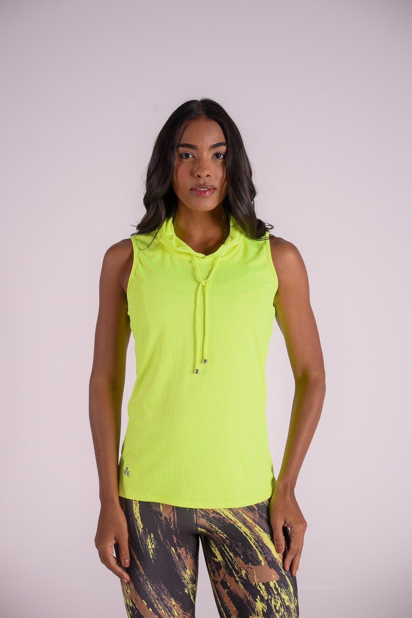 Yellow Ribbed Hoodie