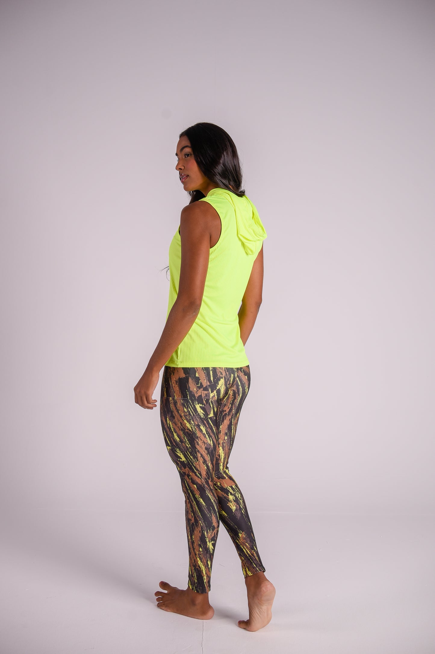 Yellow Splash Pocket Legging
