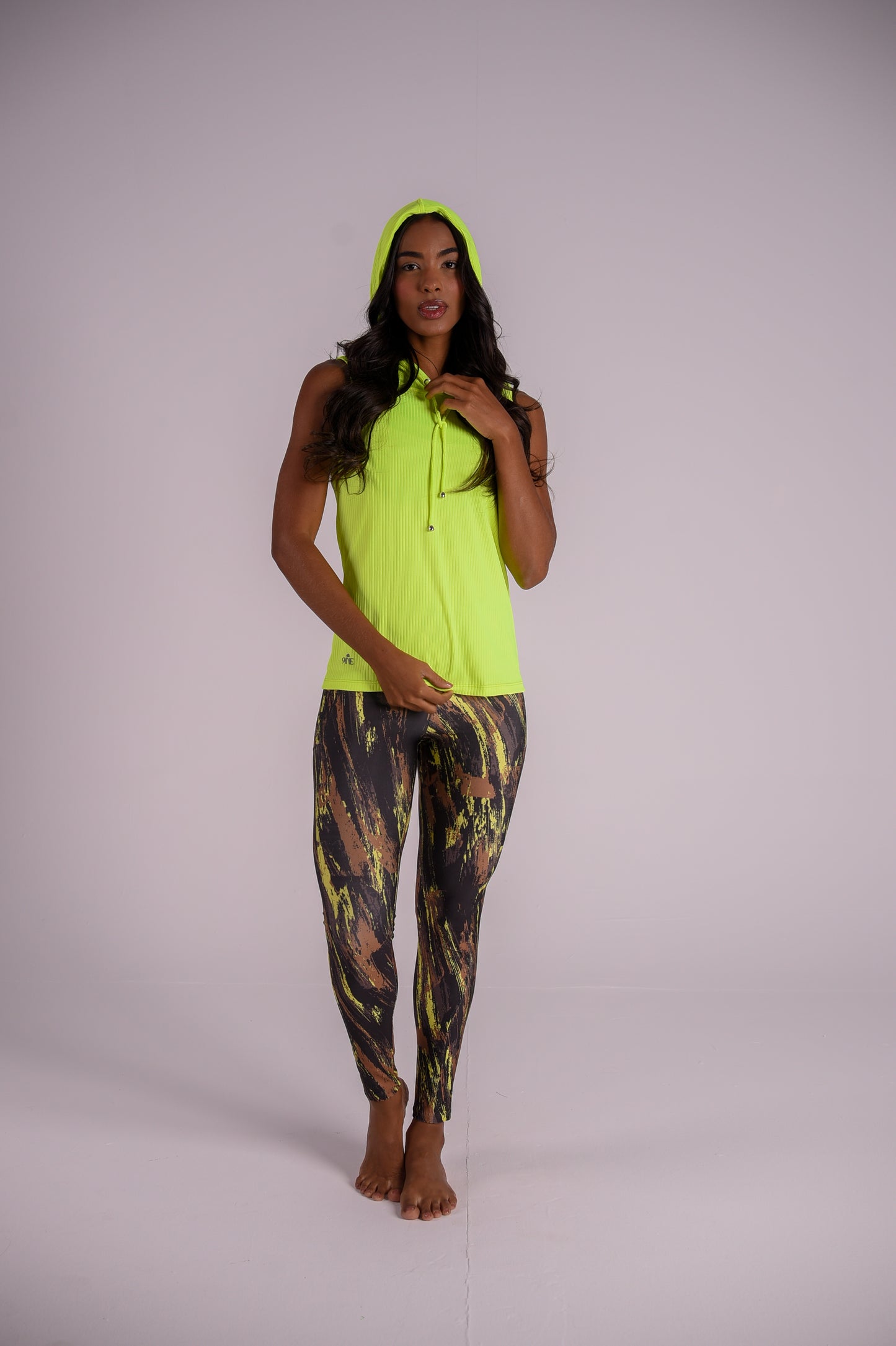 Yellow Splash Pocket Legging