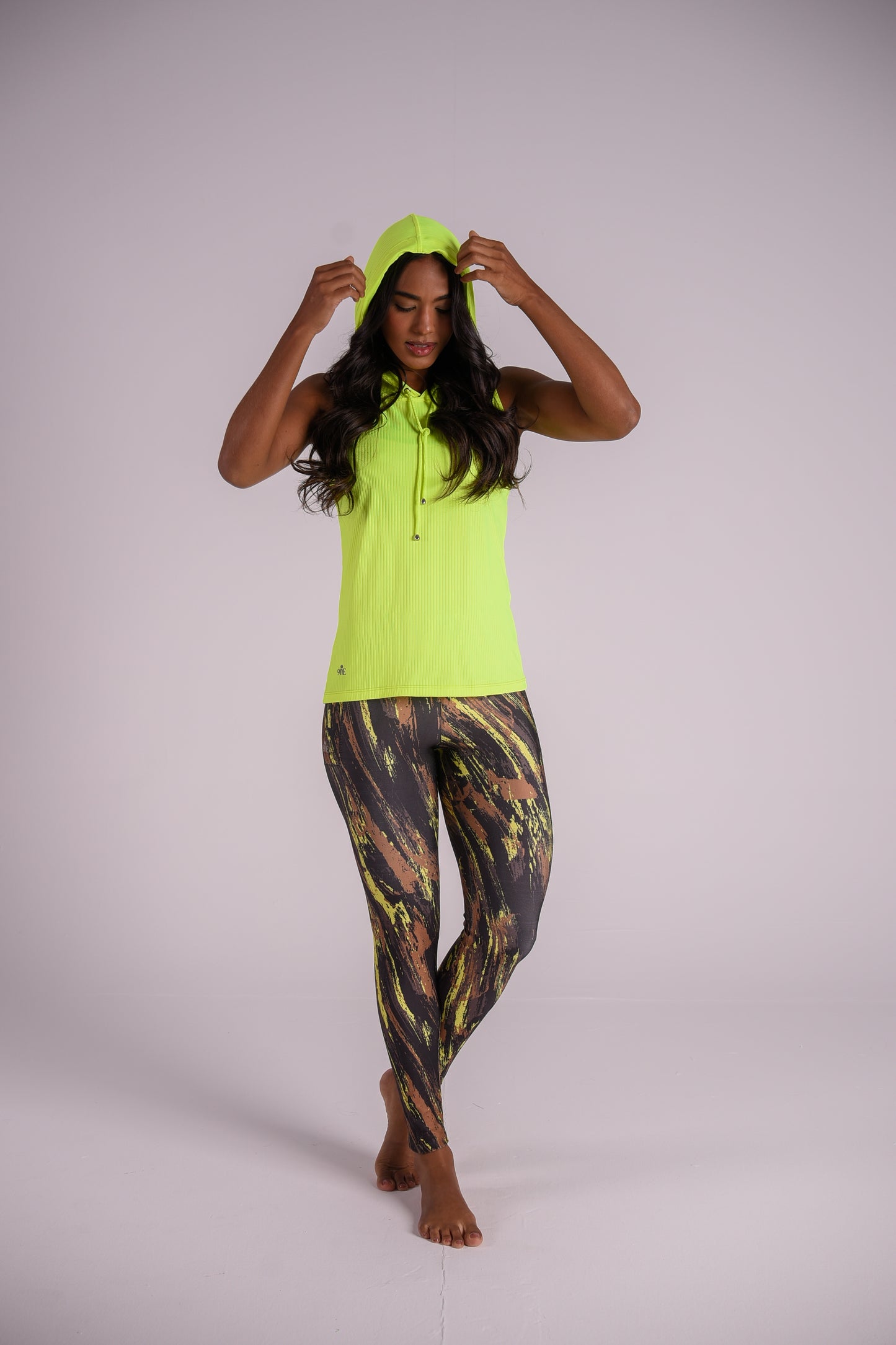 Yellow Splash Pocket Legging