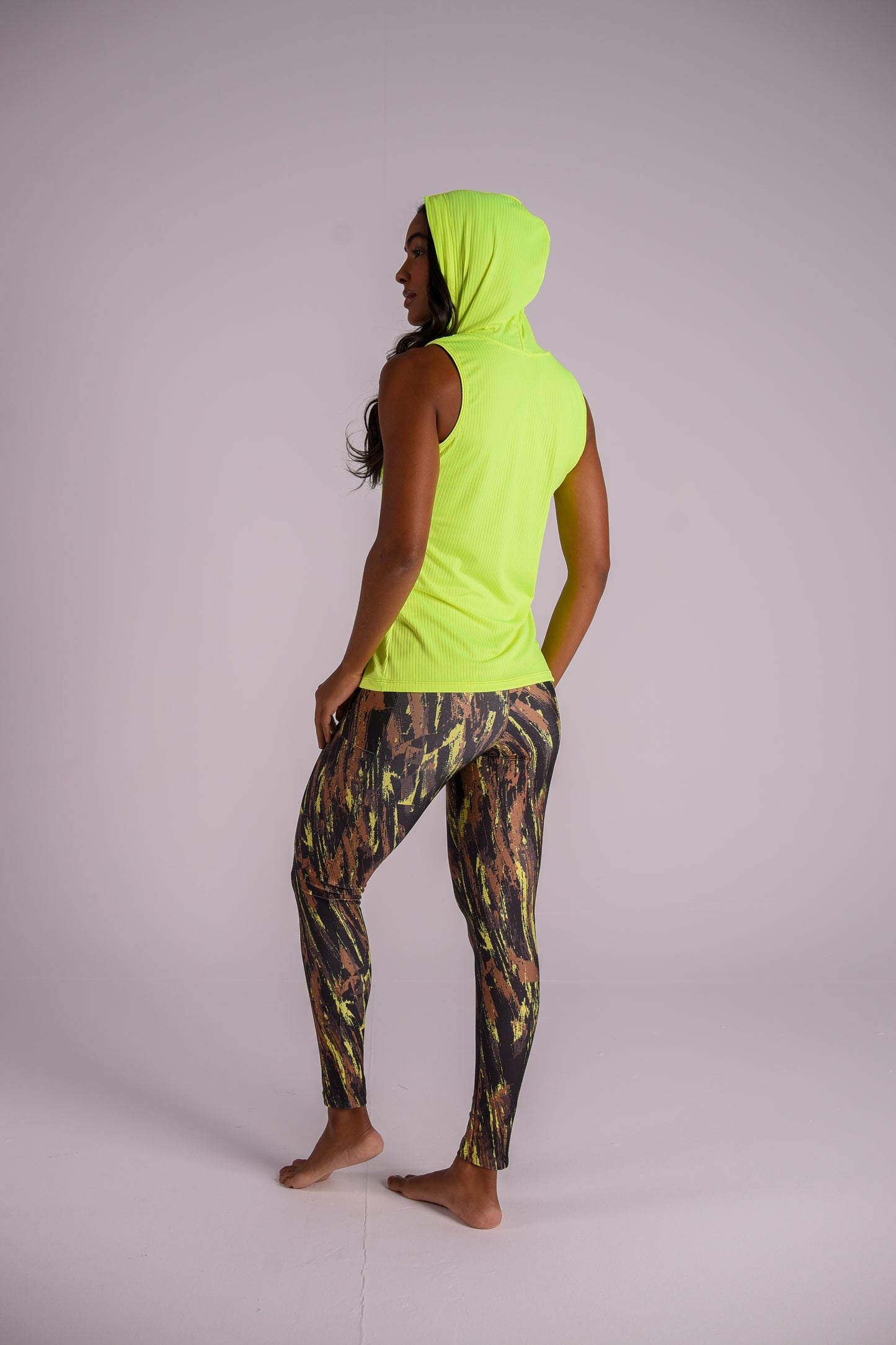 Yellow Splash Pocket Legging