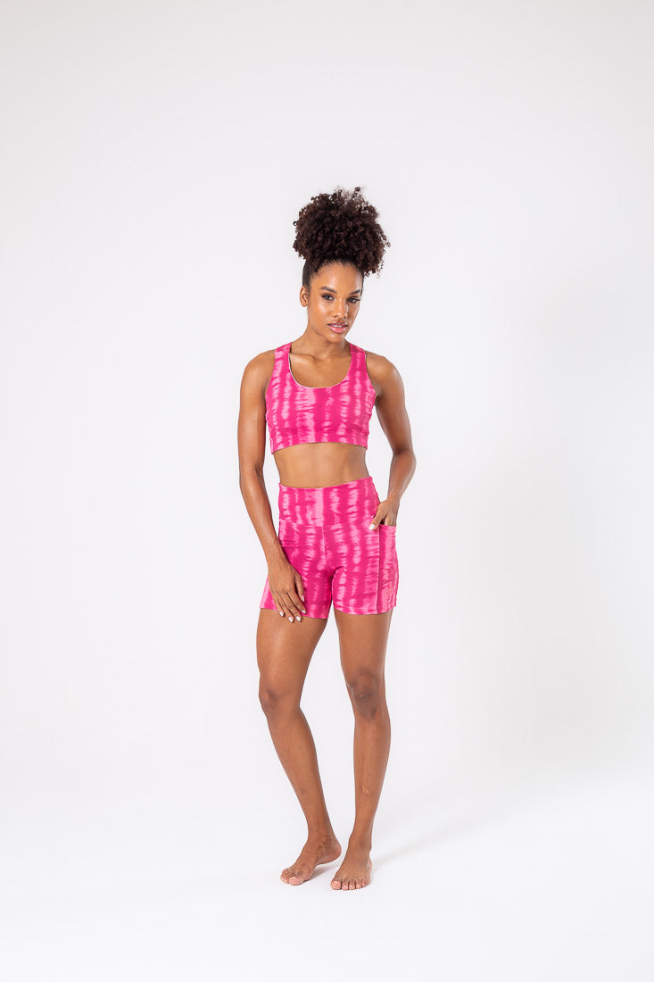 Pink Print Pocket Short