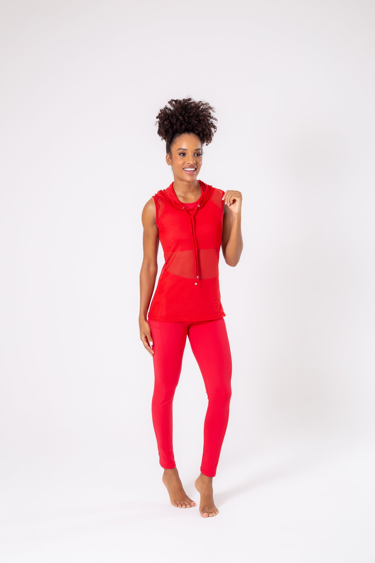 Red Tulle Hoodie