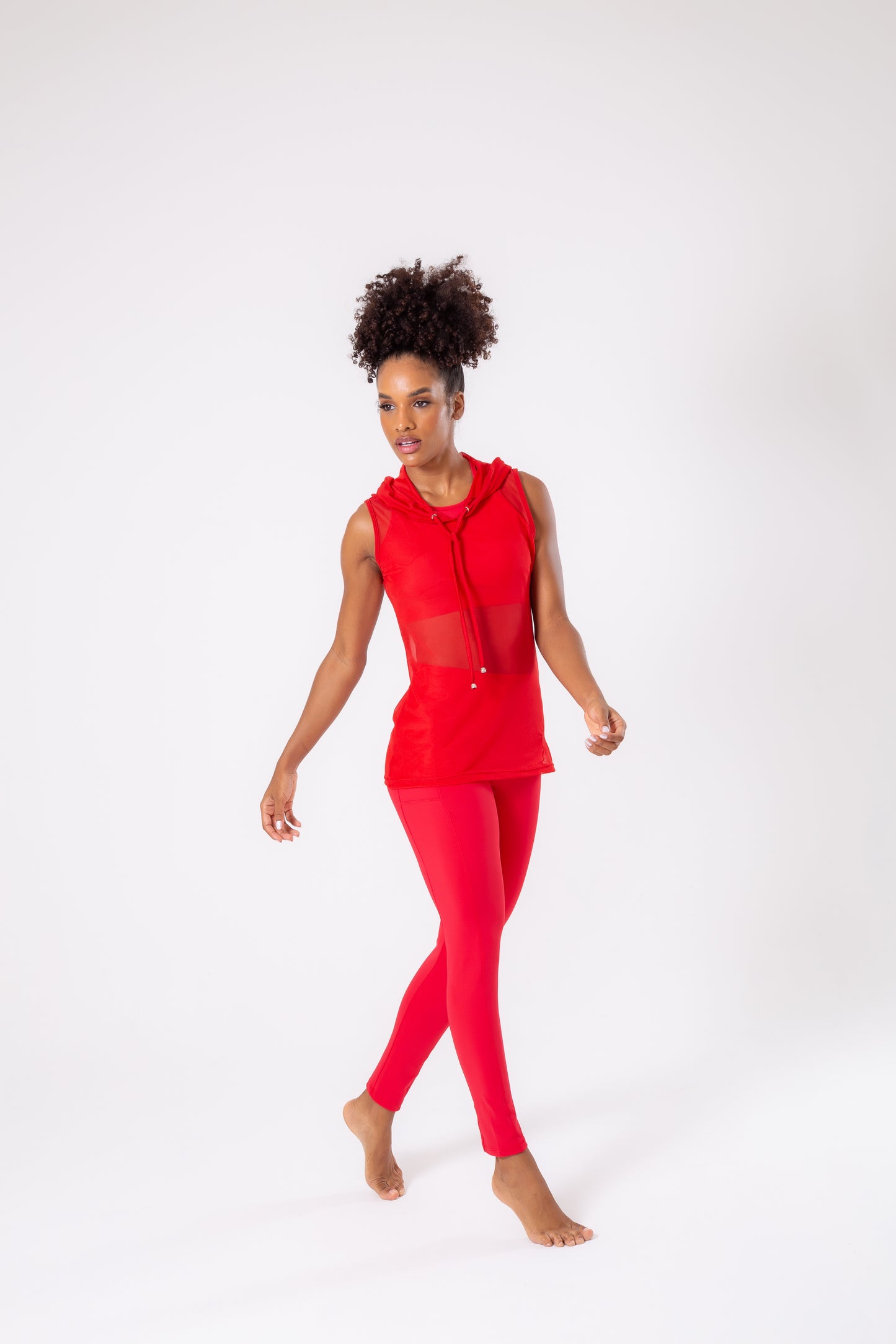 Red Tulle Hoodie
