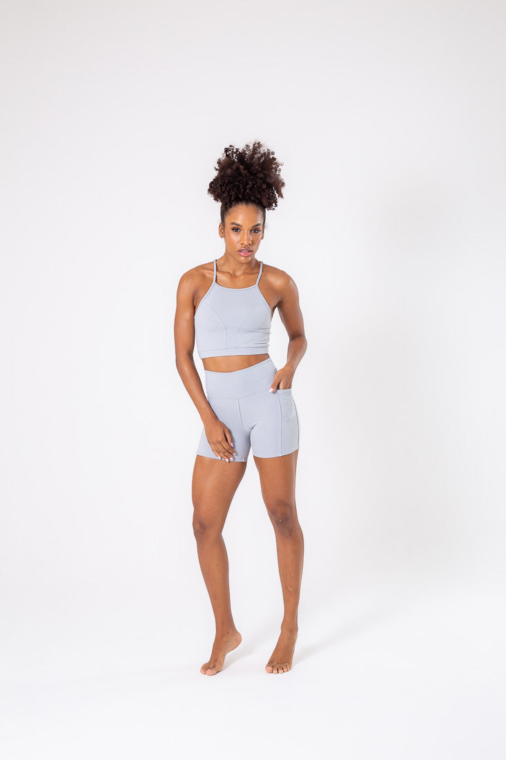 Grey Beehive Pocket Short