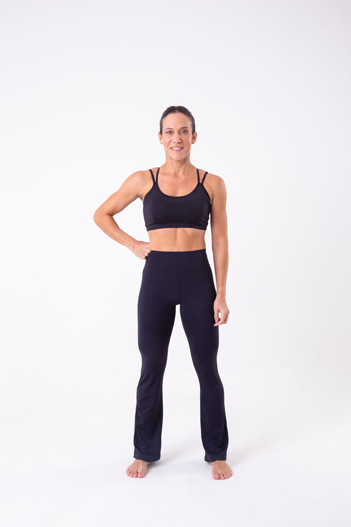 Black Beehive Flare Pant