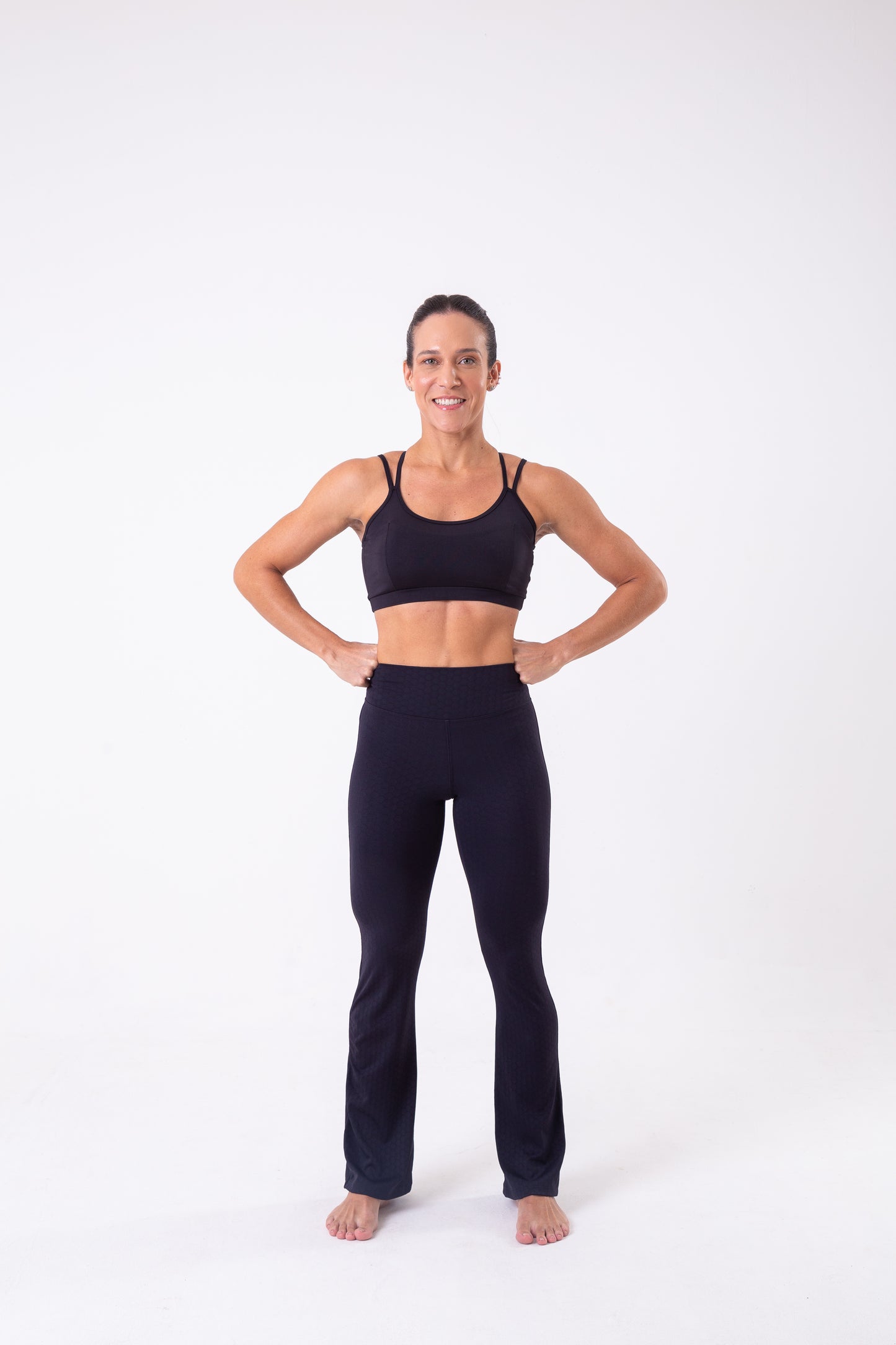 Black Beehive Flare Pant