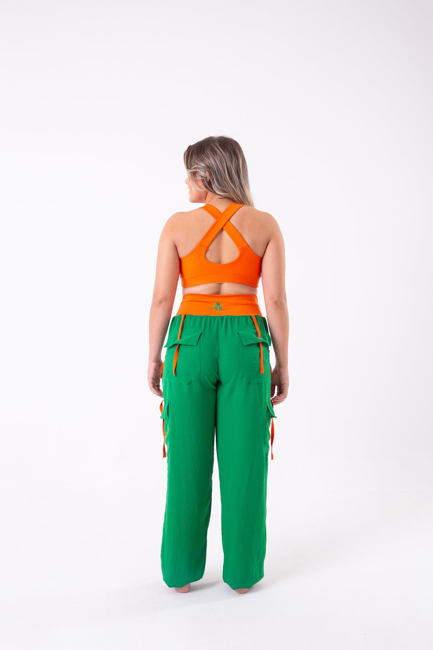 Green & Orange Cargo Pant