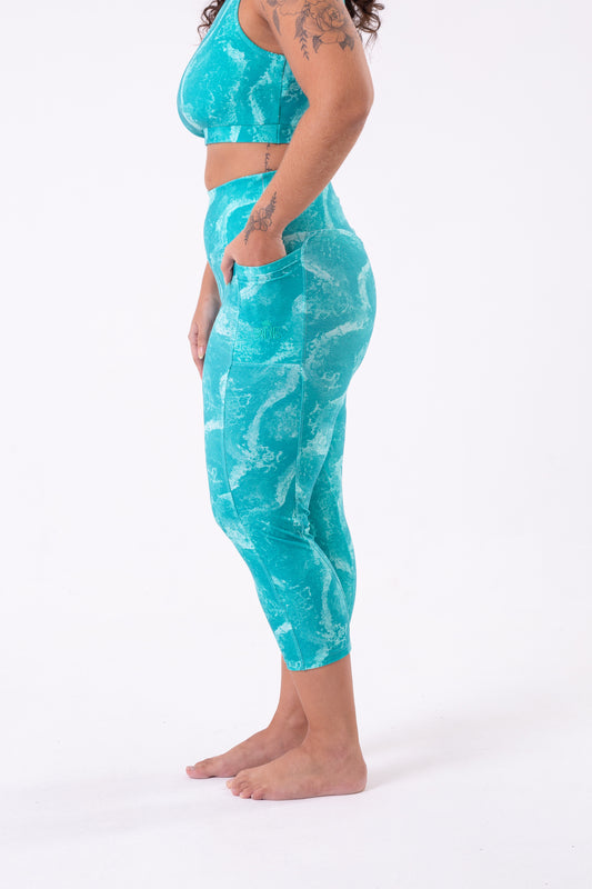 Aquamarine Pocket Capri