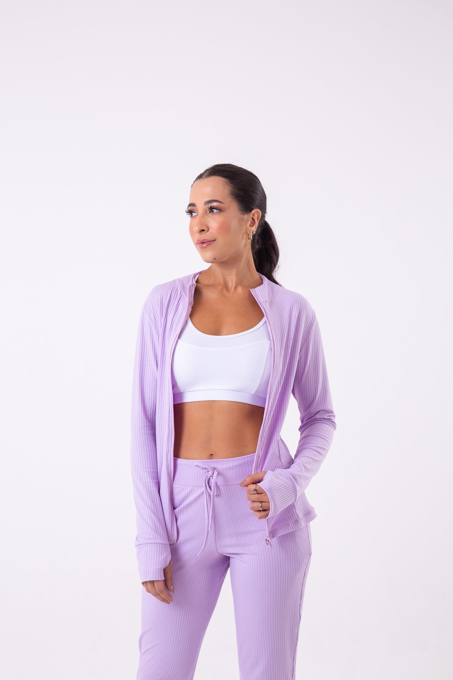 Lavender Ribbed Jacket
