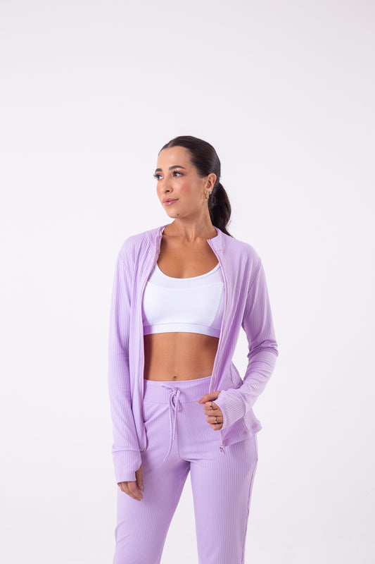 Lavender Ribbed Jacket