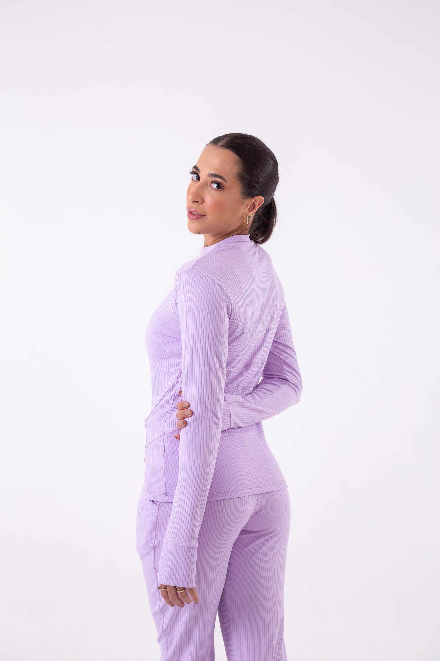 Lavender Ribbed Jacket