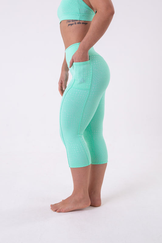 Green Snake One Pocket capri