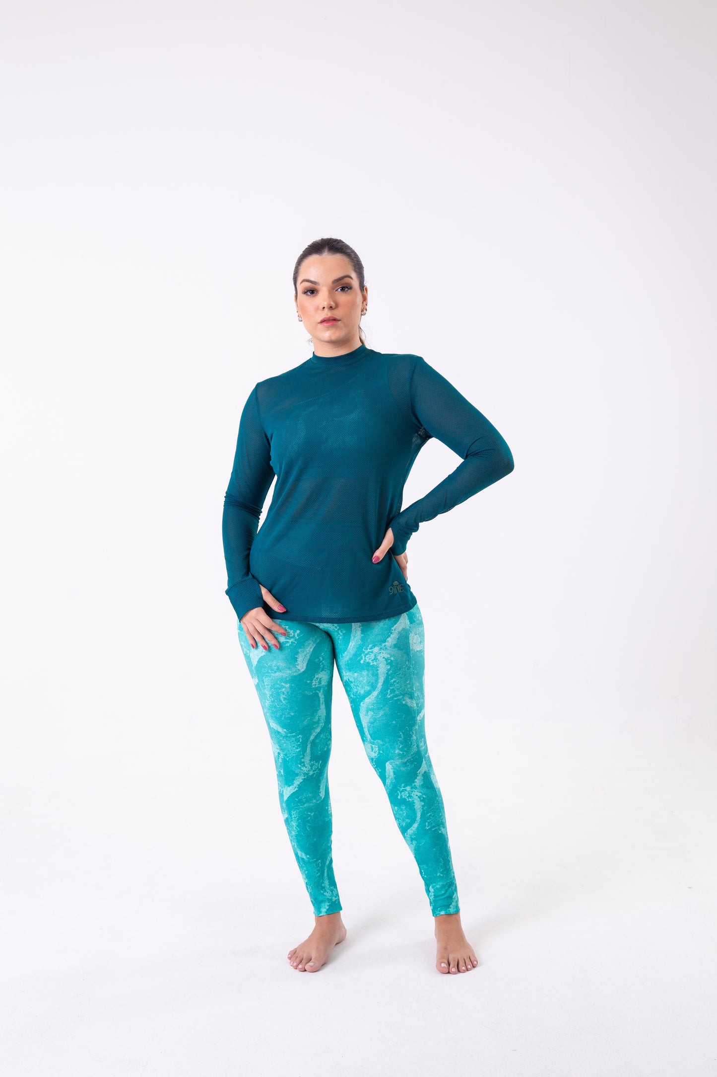 Jewel Long Sleeve Mesh Shirt