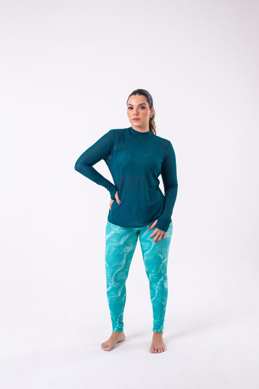 Jewel Long Sleeve Mesh Shirt