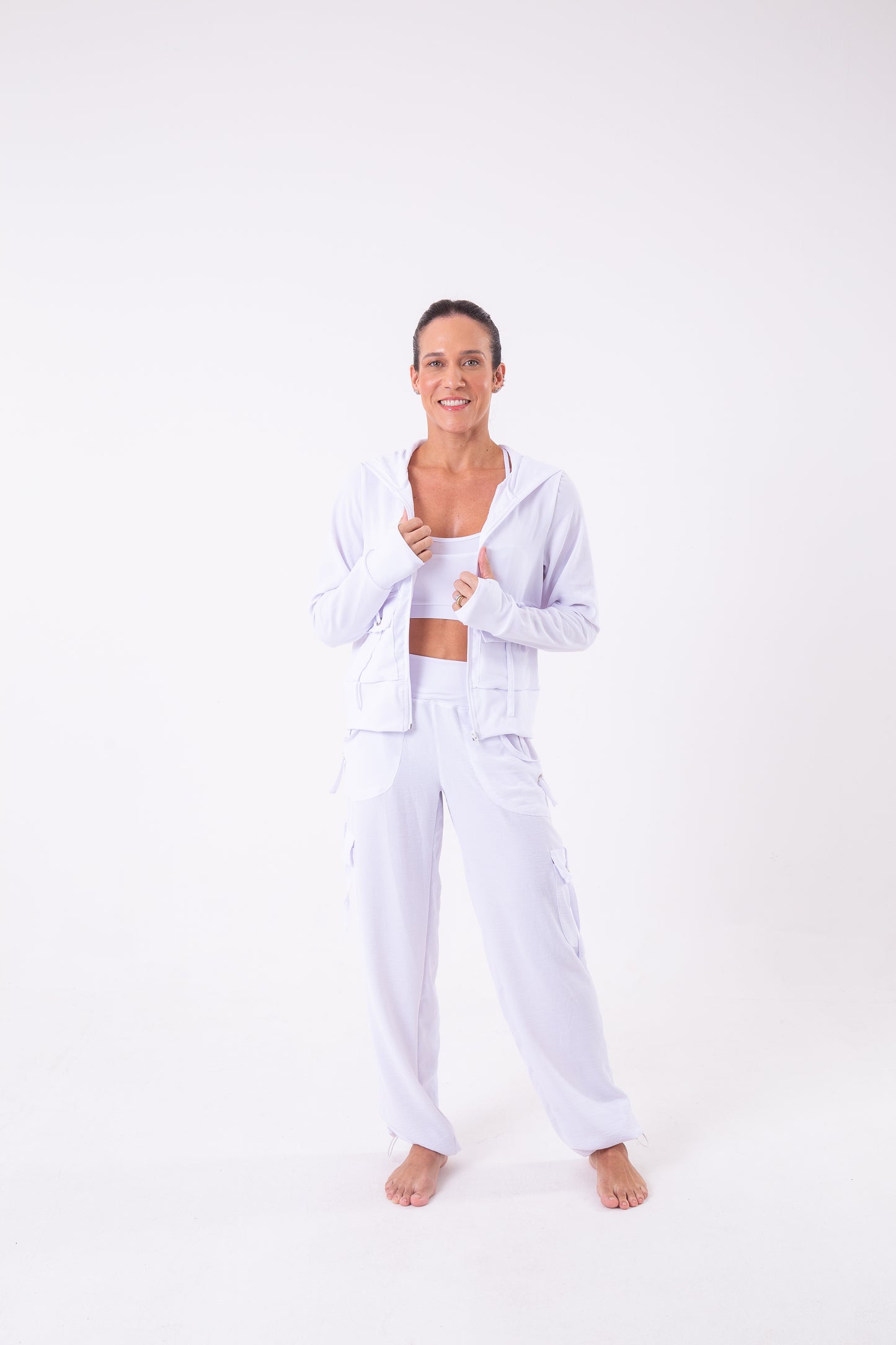 White Cargo Pant