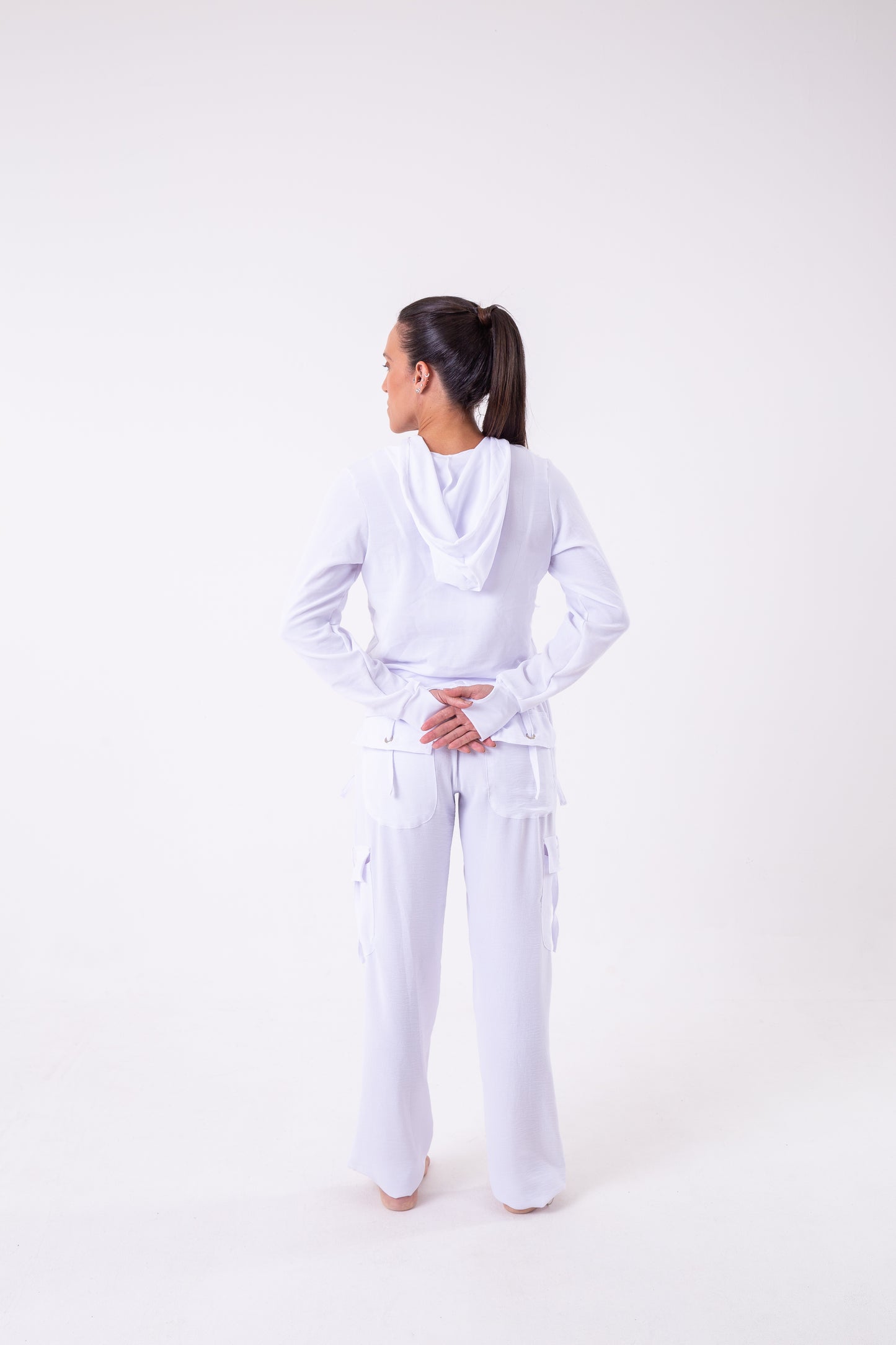 White Cargo Pant
