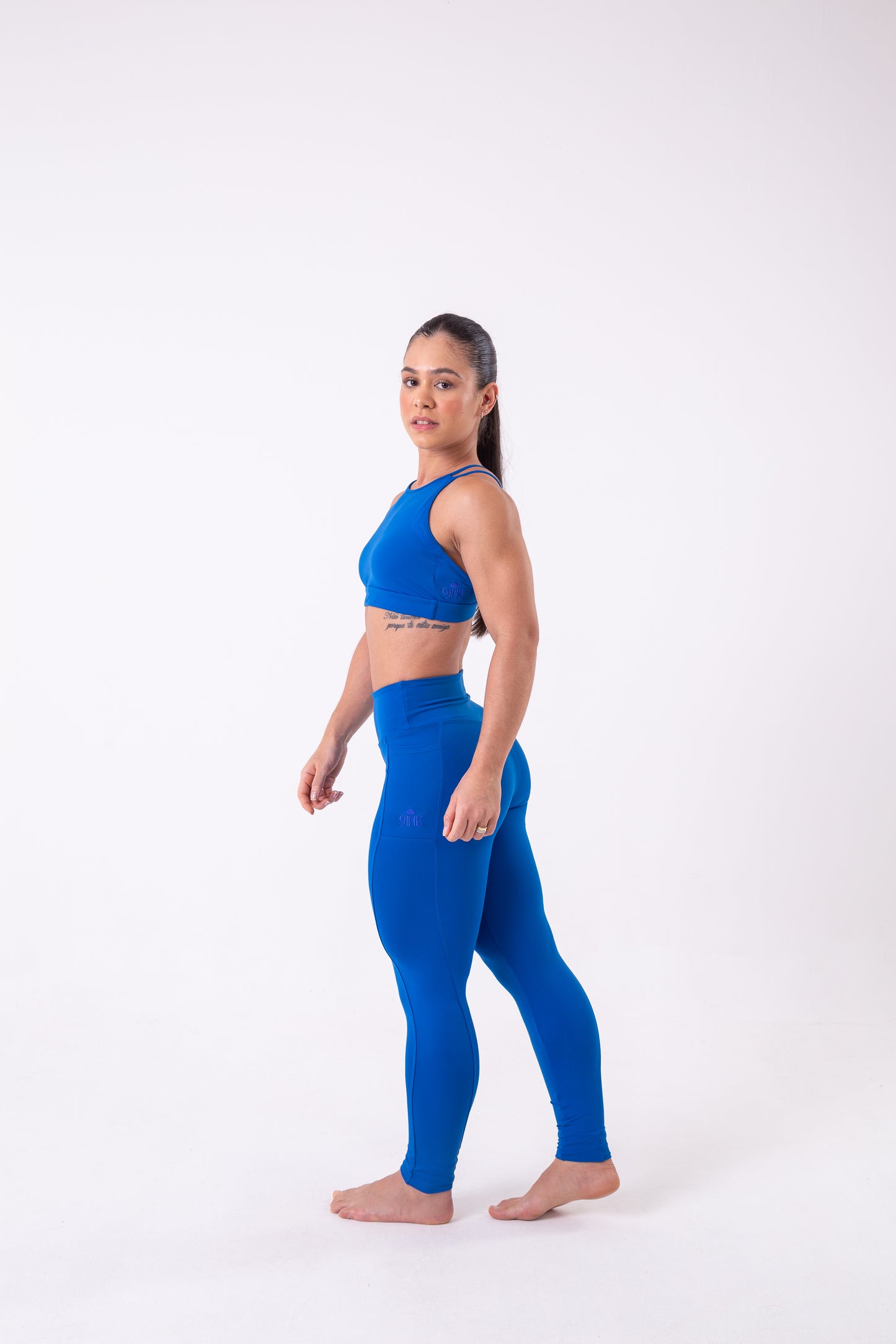 Blue Pocket Legging