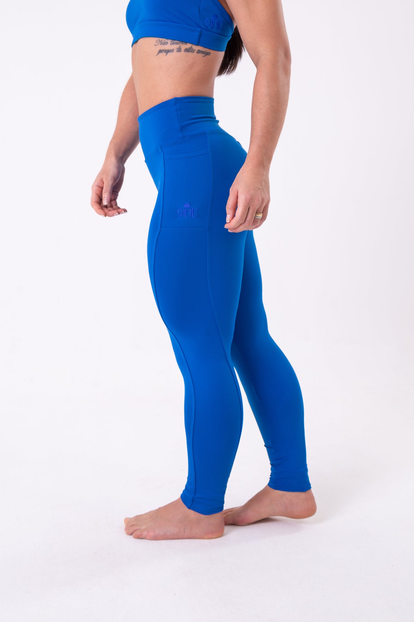 Blue Pocket Legging