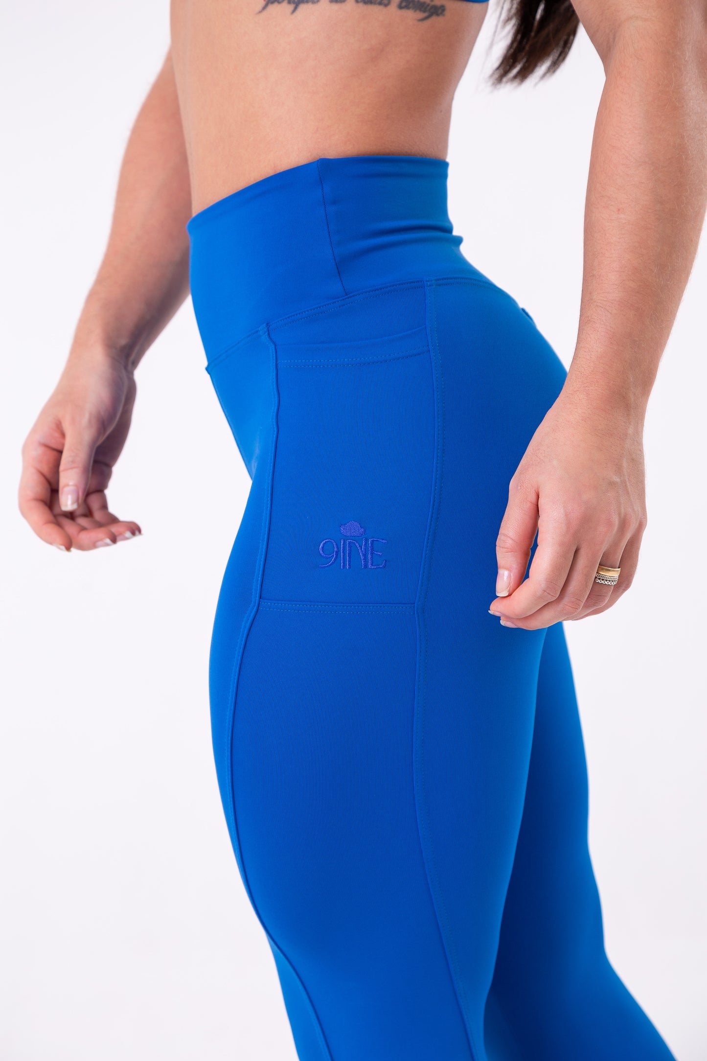 Blue Pocket Legging