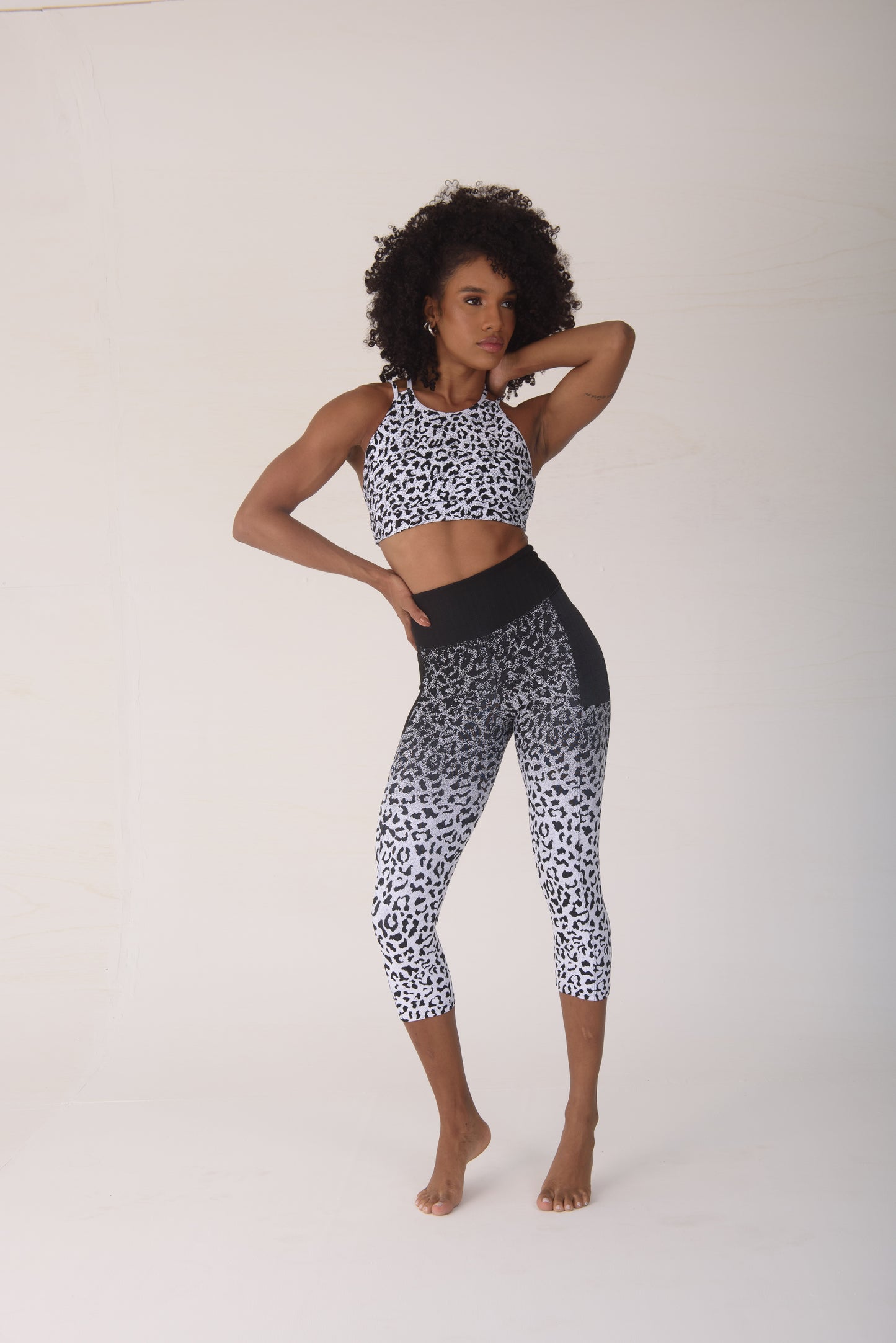 Ombre Animal One Pocket Capri