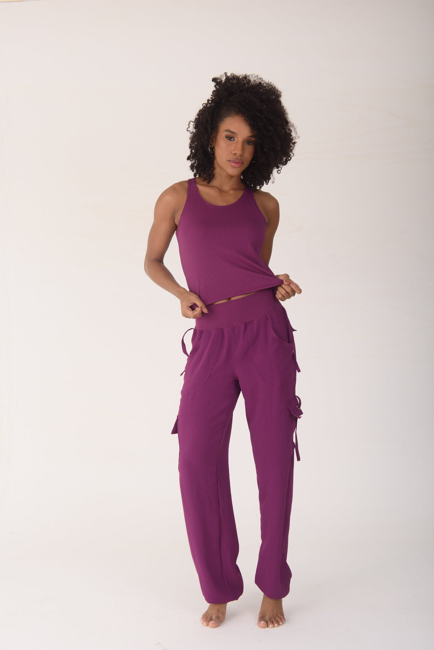 Purple Crop Tank