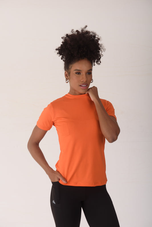 Orange Not So Basic Tee