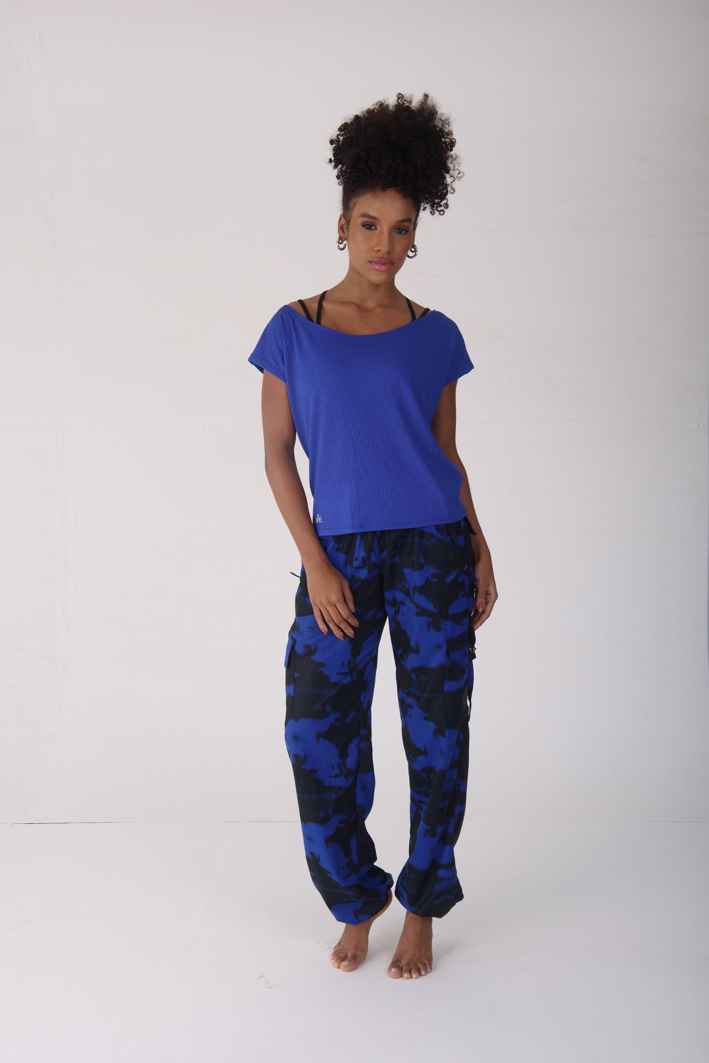 Royal Blue Tie Dye Cargo