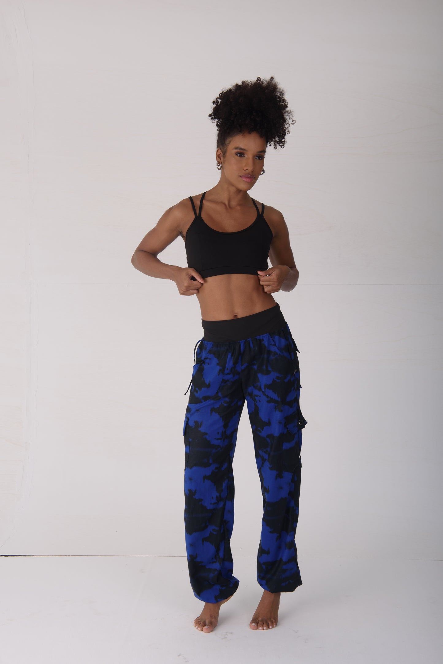 Royal Blue Tie Dye Cargo