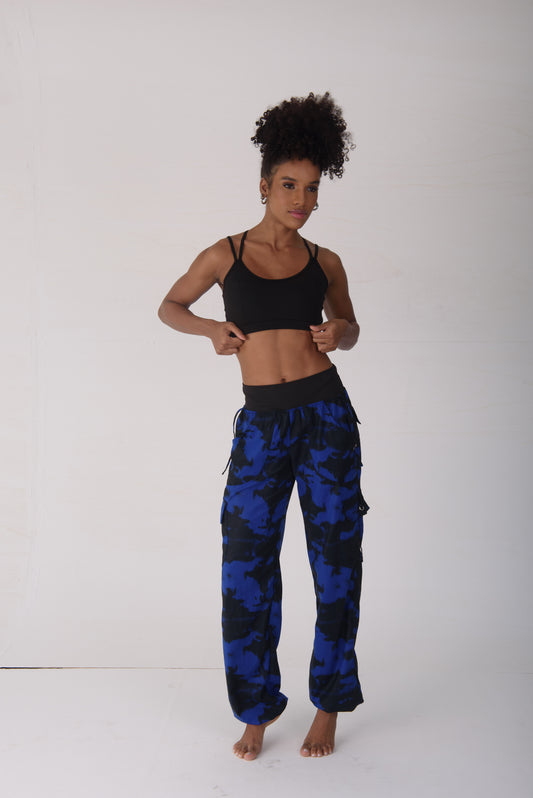 Royal Blue Tie Dye Cargo