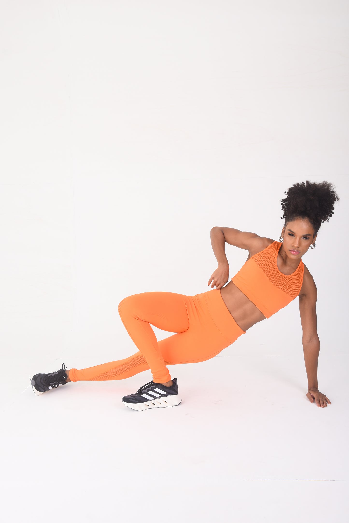 Orange Luxe Mesh Legging