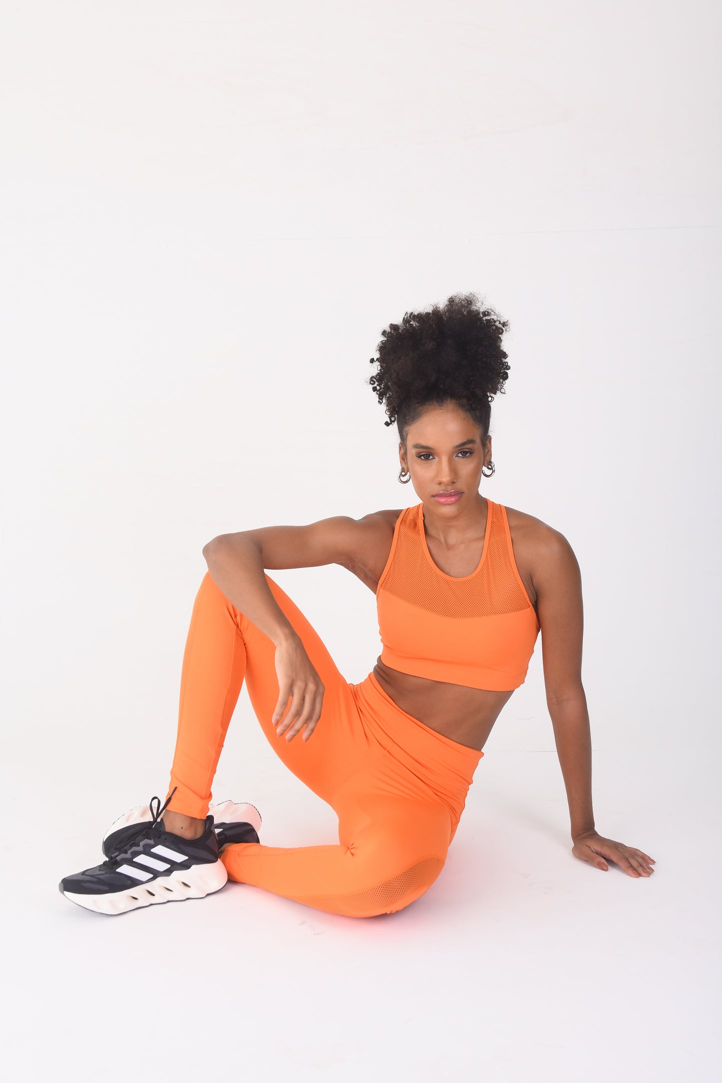 Orange Luxe Mesh Bra