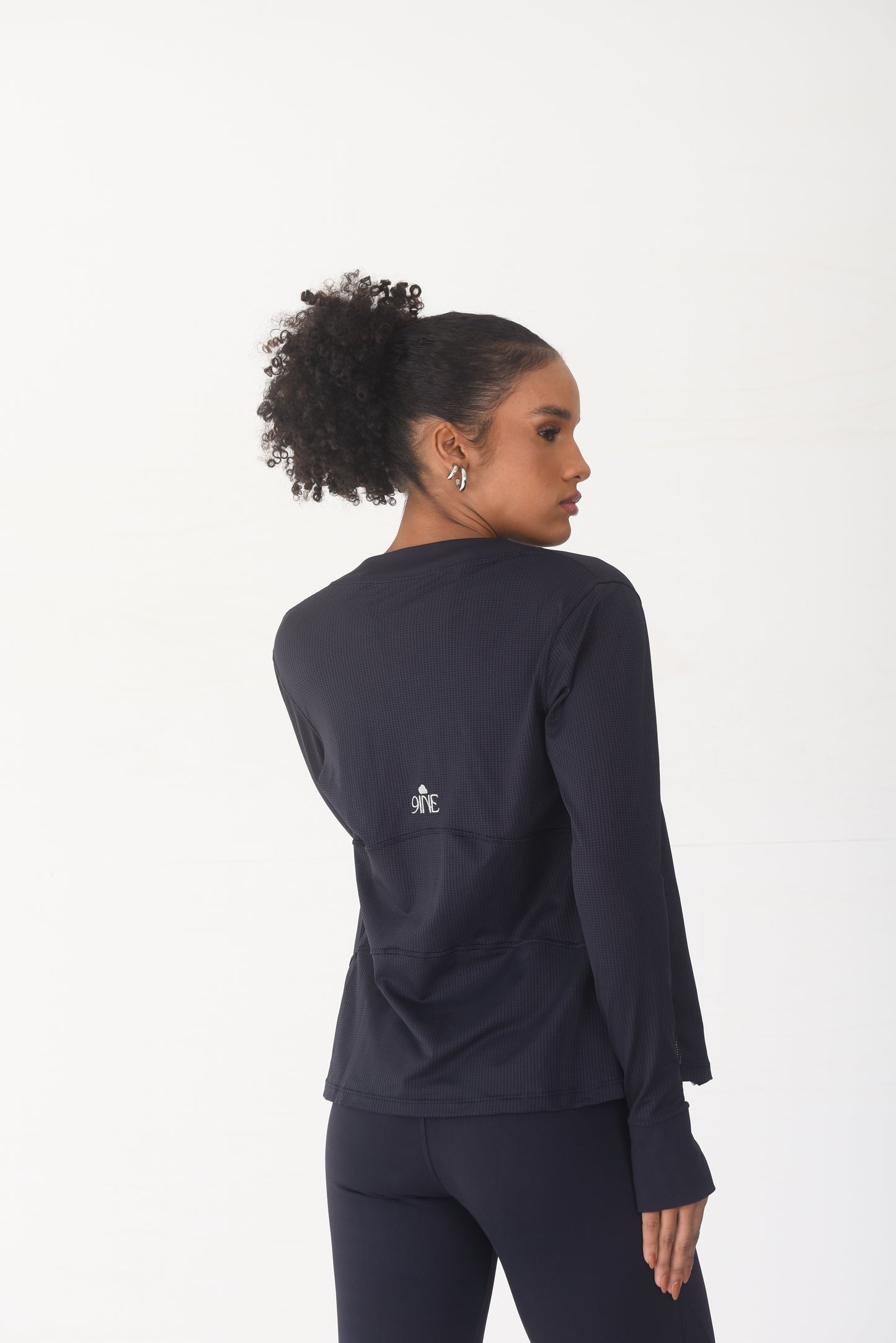 Black Mesh Detail Jacket