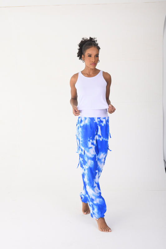 Cloud Tie Dye Cargo