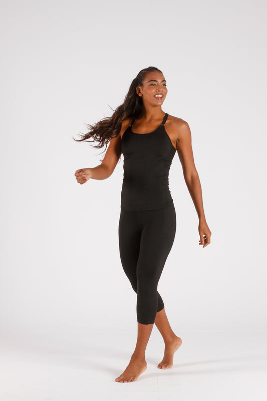 Black Pocket 3/4 Legging