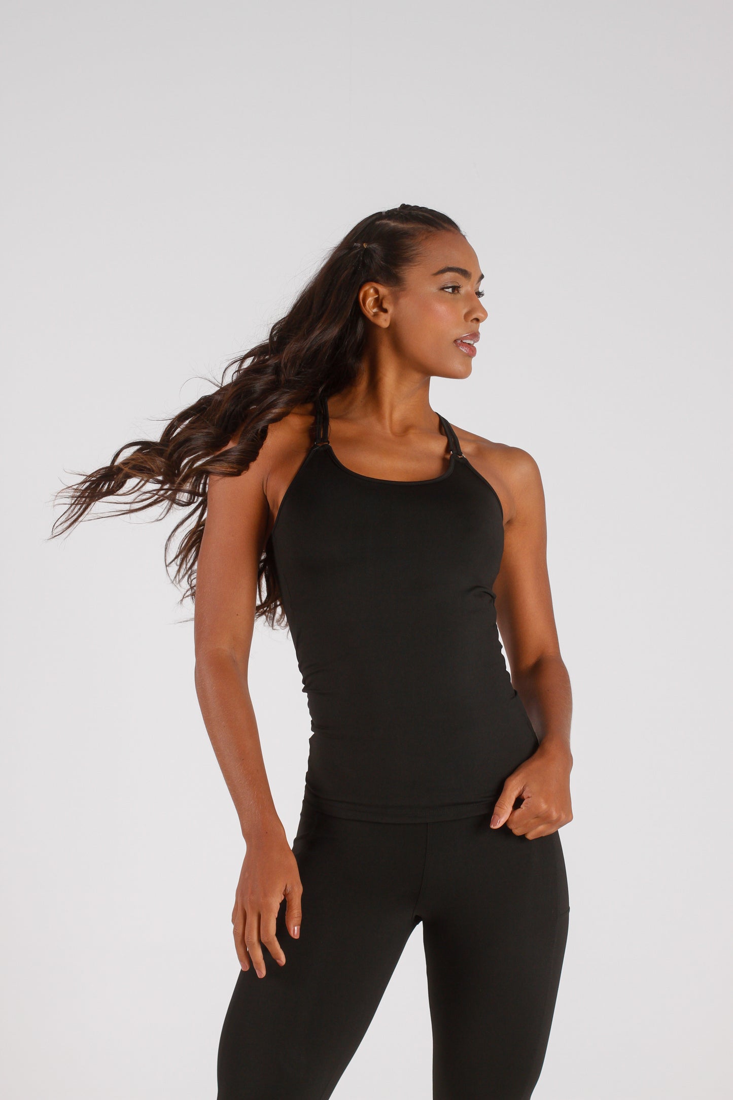 Black Racerback Tank