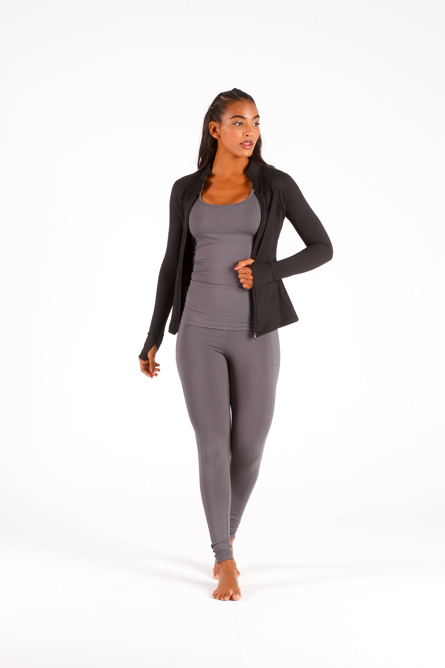 Black Ribbed Jacket