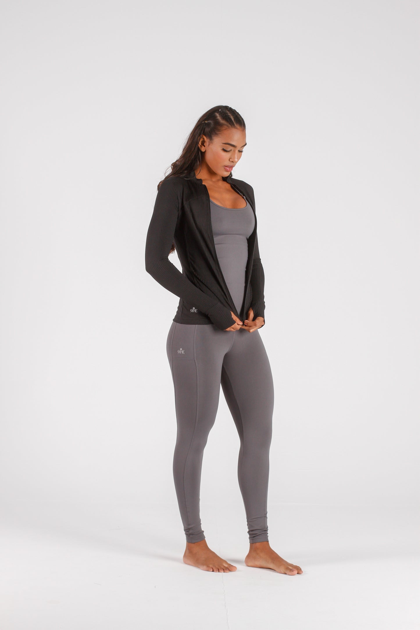 Black Ribbed Jacket