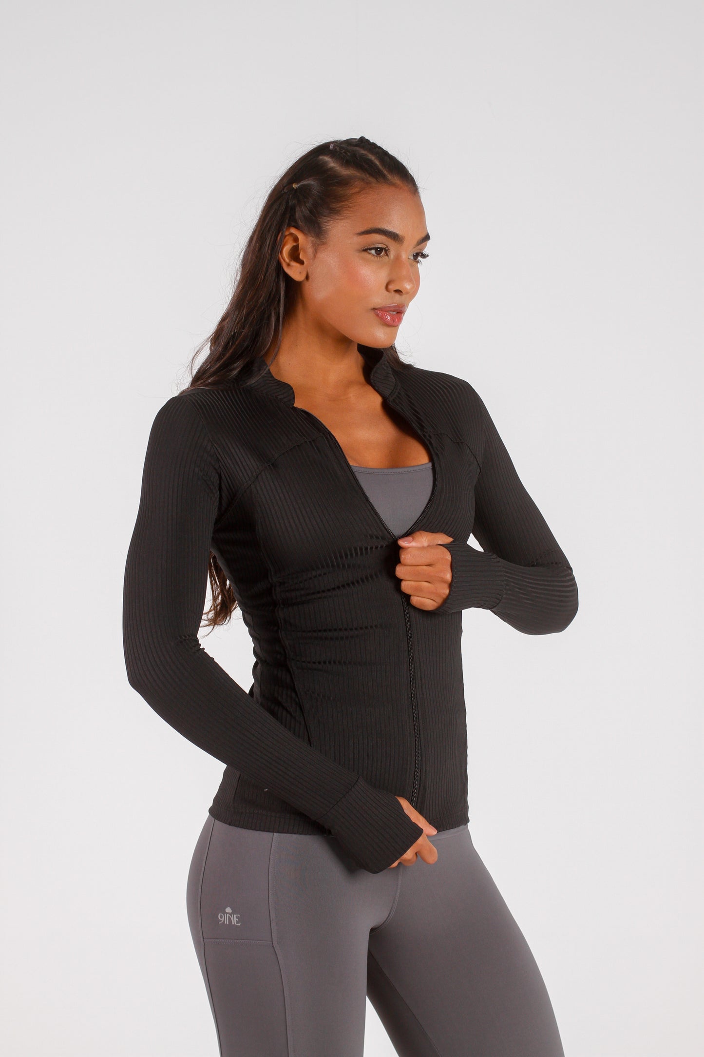 Black Ribbed Jacket