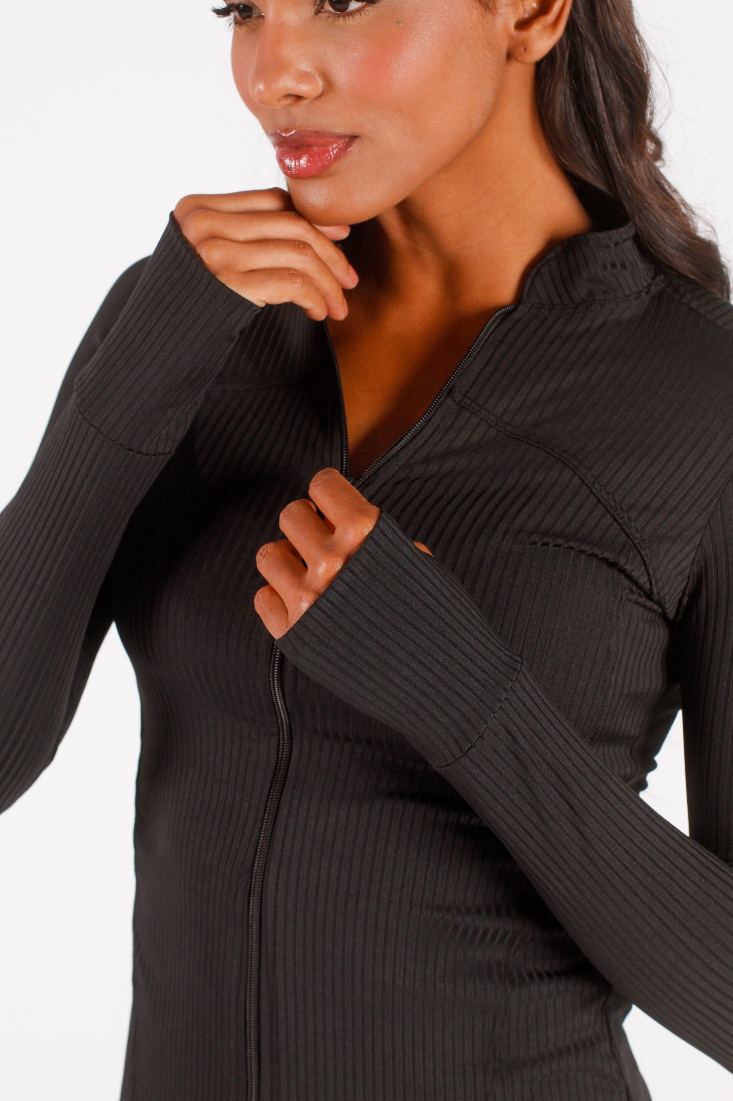 Black Ribbed Jacket