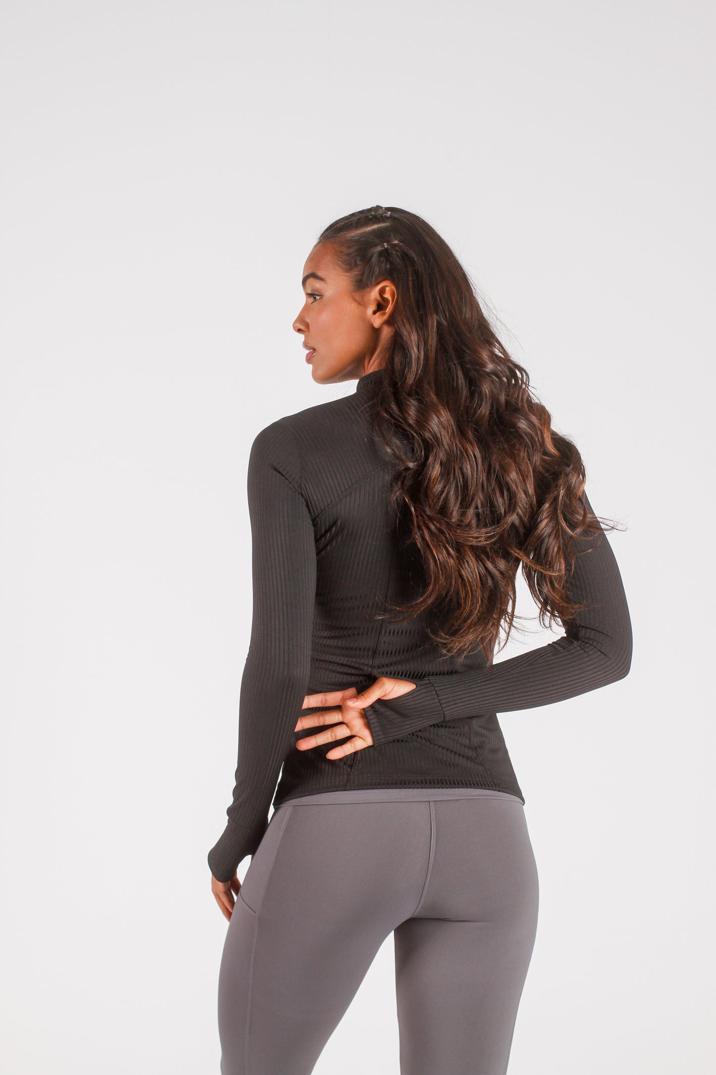 Black Ribbed Jacket