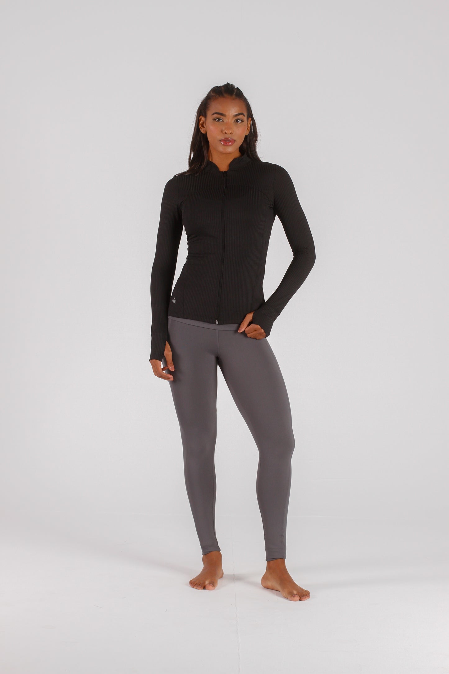 Black Ribbed Jacket