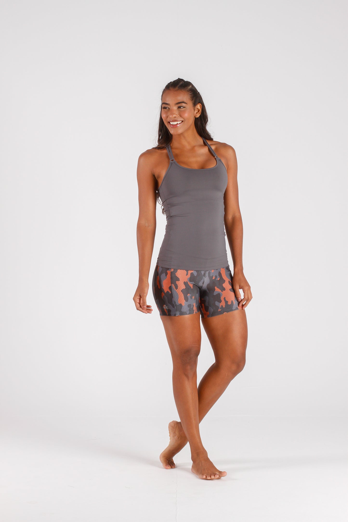 Orange Camo Pocket Short