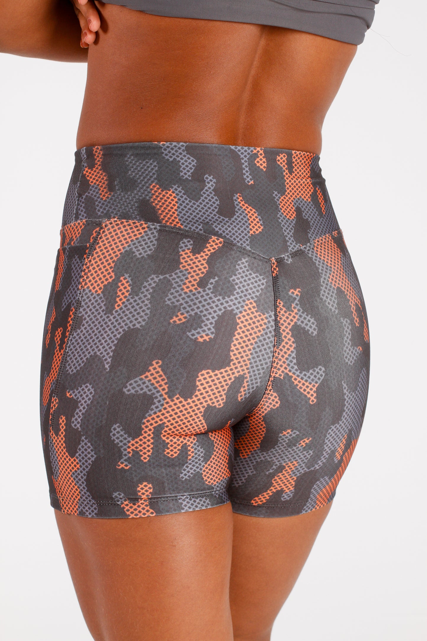 Orange Camo Pocket Short