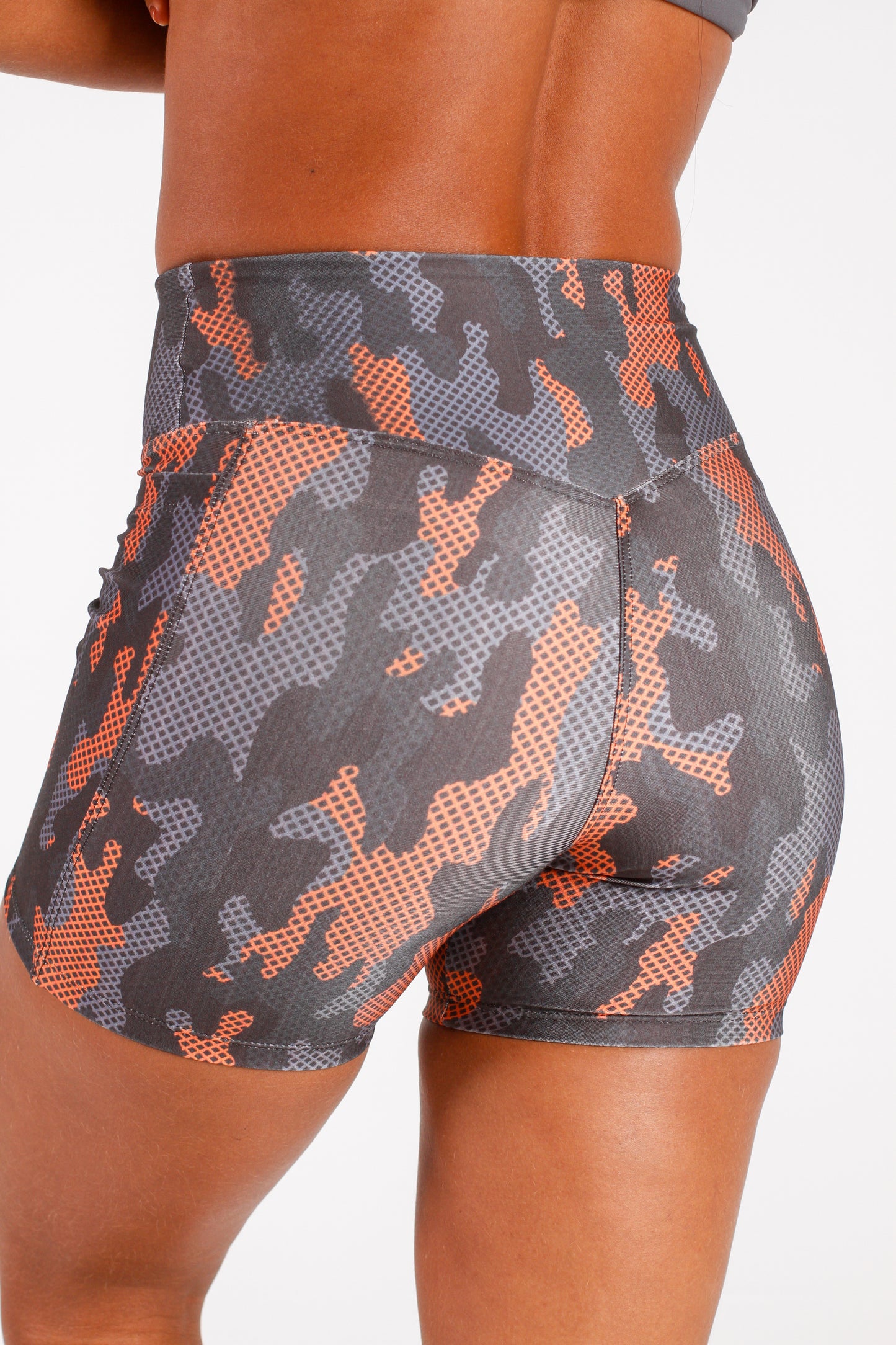 Orange Camo Pocket Short