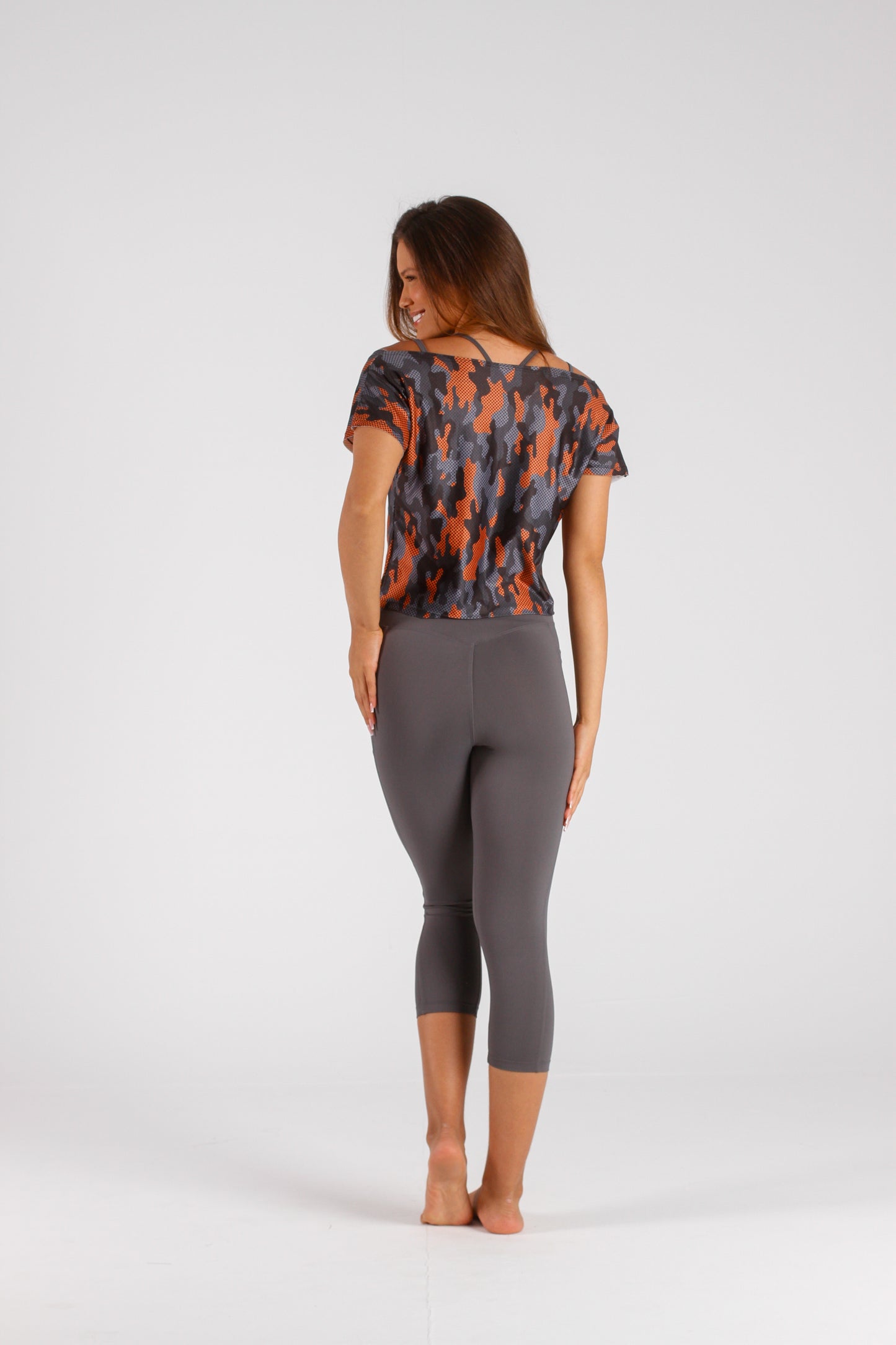 Grey Pocket 3/4 Legging