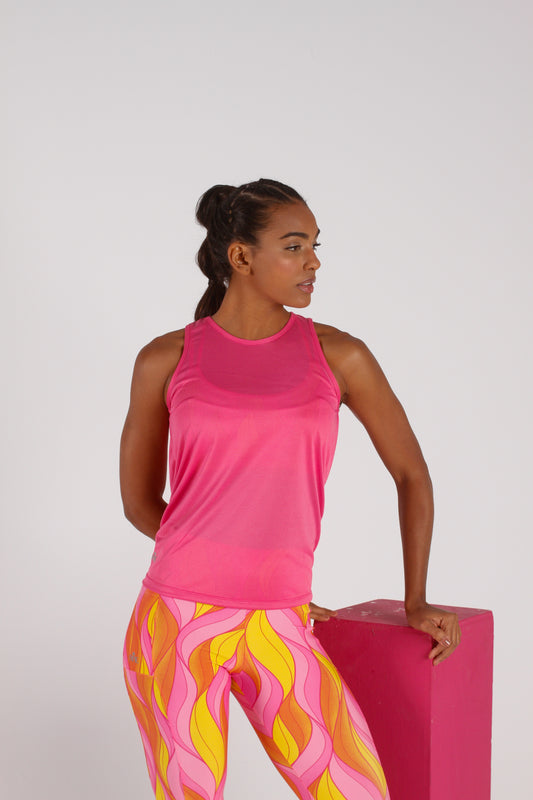 Light Pink Tie Back Tank