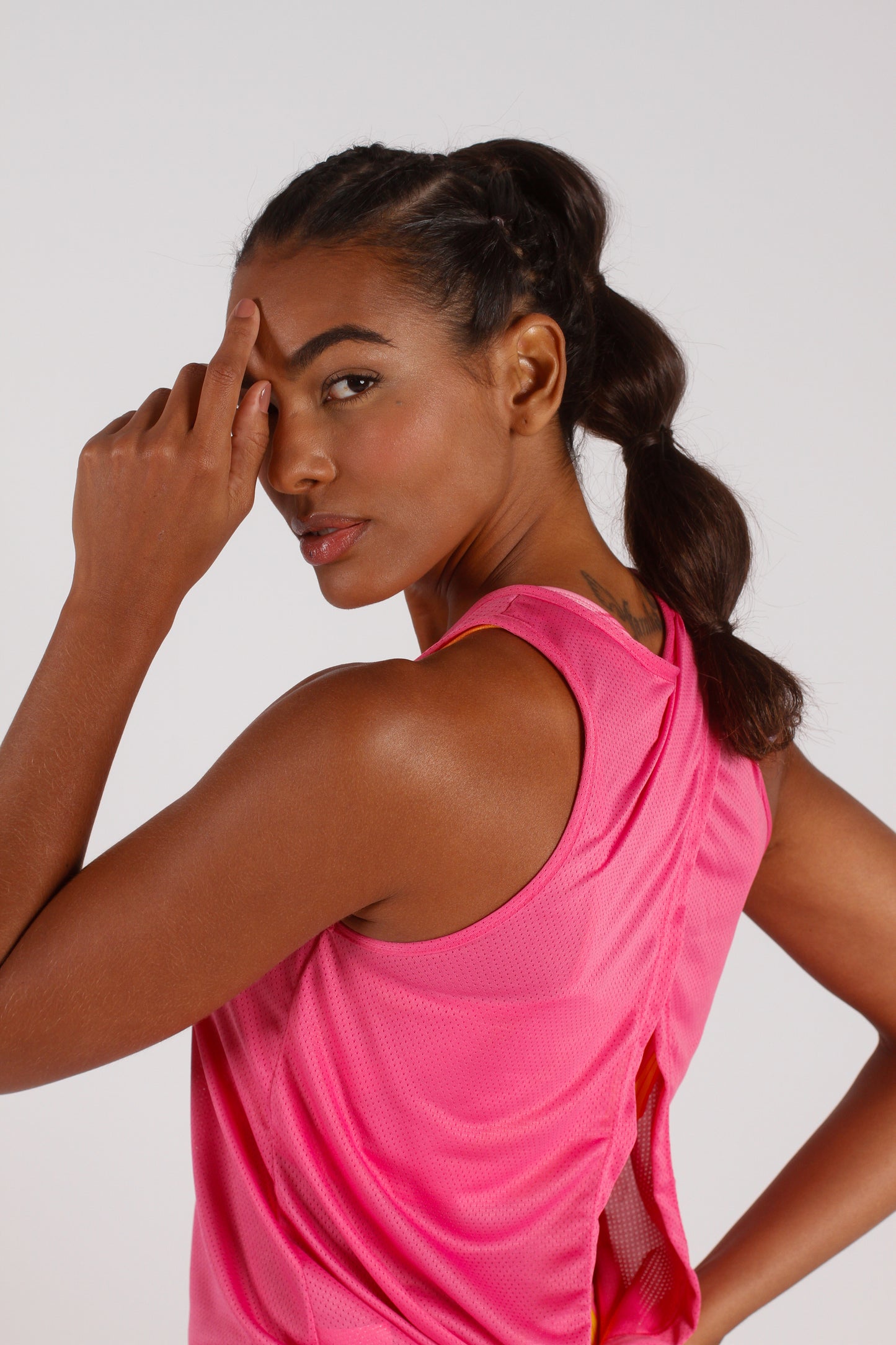 Light Pink Tie Back Tank