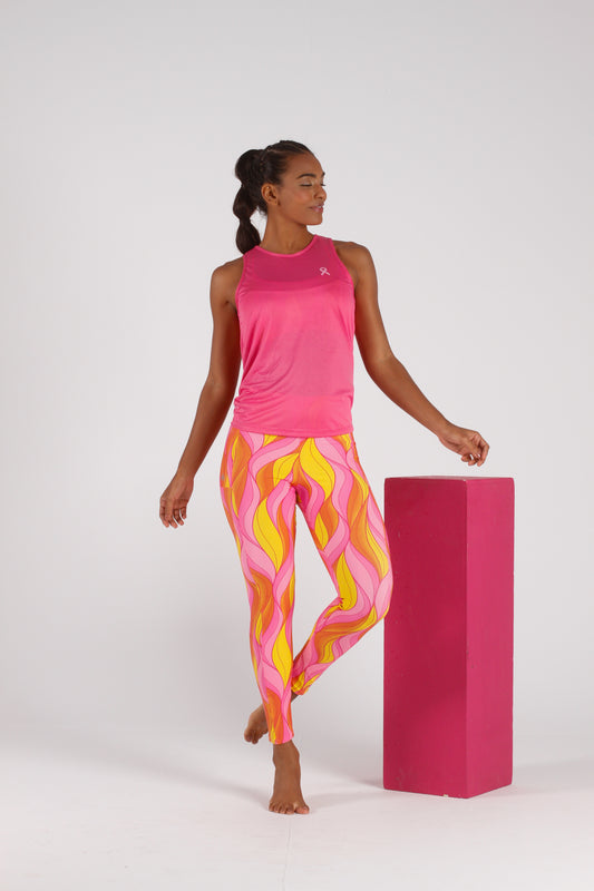 Heart Light Pink Tie Back Tank