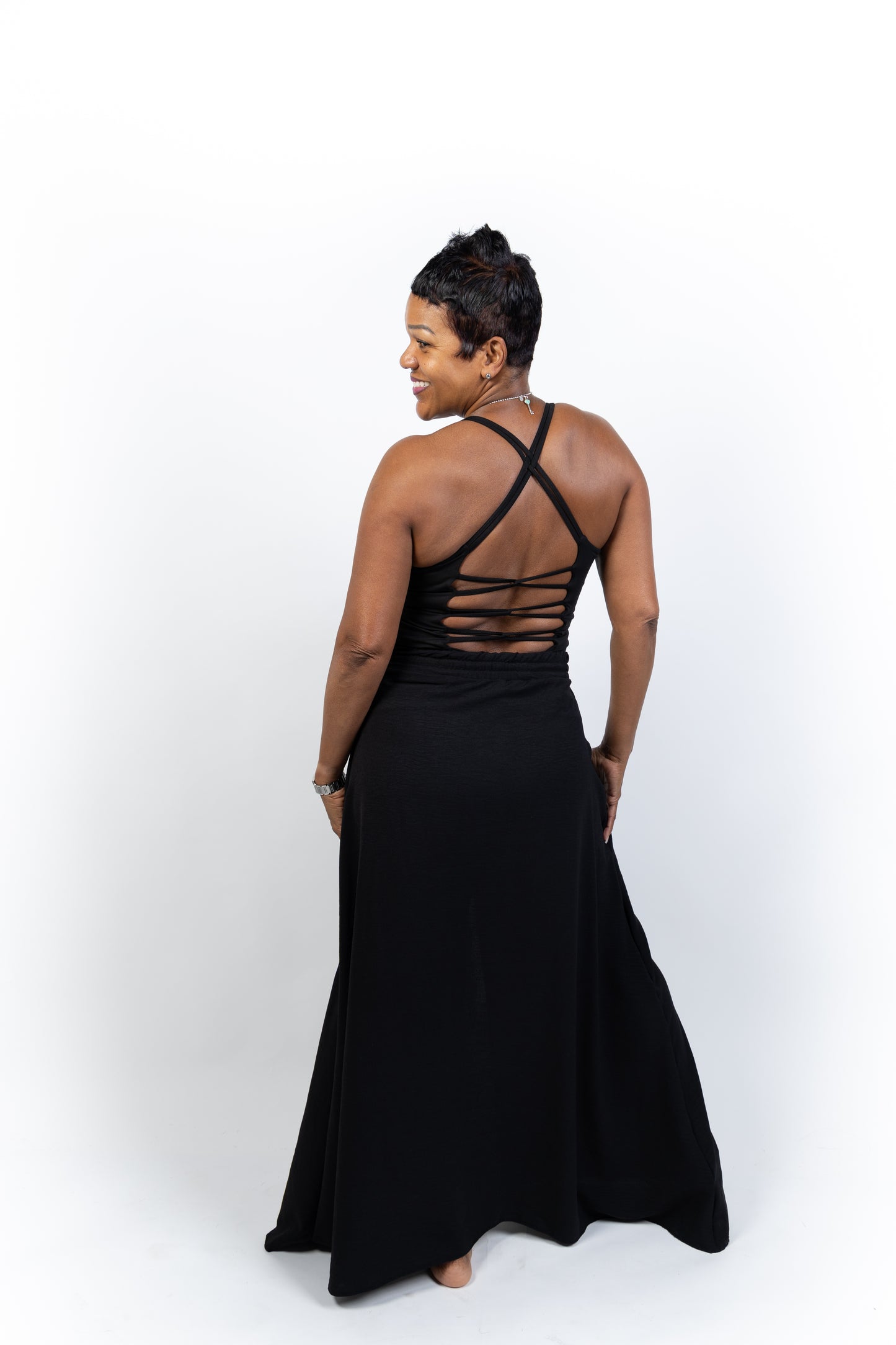 Black Cargo Skirt